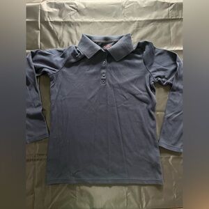 Cat and Jack uniform long sleeves navy blue polo girls size xl (14/16)